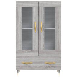 Berkfield Home Highboard Grey Sonoma 69.5x31x115 cm Engineered Wood - thumbnail 6