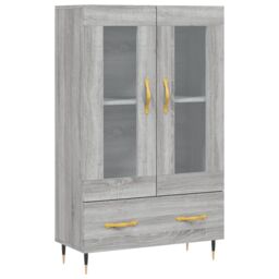 Berkfield Home Highboard Grey Sonoma 69.5x31x115 cm Engineered Wood - thumbnail 2
