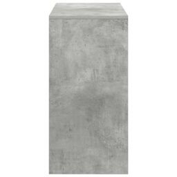 Berkfield Home Grey Writing Desk Concrete grey Concrete Standard Storage - thumbnail 6