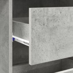Berkfield Home Grey Writing Desk Concrete grey Concrete Standard Storage - thumbnail 8