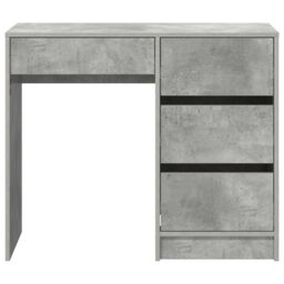 Berkfield Home Grey Writing Desk Concrete grey Concrete Standard Storage - thumbnail 5