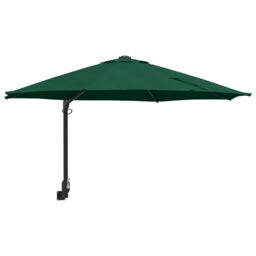 Berkfield Home Large Green Patio Umbrella Metal, Polyester Large Tiltable - thumbnail 2