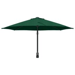 Berkfield Home Large Green Patio Umbrella Metal, Polyester Large Tiltable - thumbnail 4