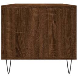 Berkfield Home Modern Coffee Table Brown Oak 90x49x45 cm Engineered Wood - Size: 90 x 49 x 45 cm - thumbnail 7