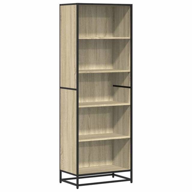 Berkfield Home Bookcase Sonoma Oak 60x35x170.5 cm Engineered Wood in Light Oak - image 1