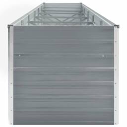 Berkfield Home Garden Raised Bed Galvanised Steel 480x80x77 cm Grey - Size: 480 x 80 x 77 cm - thumbnail 4