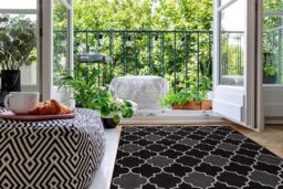 RugsX Floorlux Rug in Black - Size: 60 cm x 110 cm - thumbnail 4