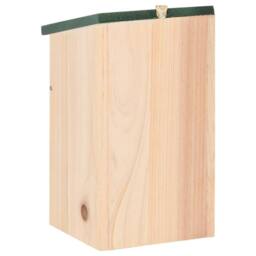 Berkfield Home Bird Houses 8 pcs Wood 12x12x22 cm in Beige - Size: 12 x 12 x 22 cm - thumbnail 5