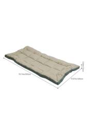 Living and Home 10cm Comfortable Quilted Mattress Topper in Green - Size: Emperor - thumbnail 7