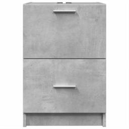 Berkfield Home Sink Cabinet Concrete Grey 40x37x59 cm Engineered Wood - Size: 40 x 37 x 59 cm - thumbnail 4