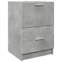 Berkfield Home Sink Cabinet Concrete Grey 40x37x59 cm Engineered Wood - Size: 40 x 37 x 59 cm - thumbnail 3