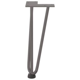 Berkfield Home Hairpin Table Legs 4 pcs Natural Steel 30 cm Solid Steel in Brown - thumbnail 5