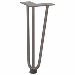 Berkfield Home Hairpin Table Legs 4 pcs Natural Steel 30 cm Solid Steel in Brown - thumbnail 4