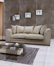 Furniture 786 Casper Fabric 3 Seater Sofa in Beige - thumbnail 2