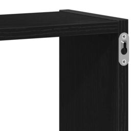 Berkfield Home Wall Cube Shelves Black Oak 68x15x68 cm Engineered Wood - Size: 68 x 15 x 68 cm - thumbnail 8