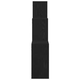 Berkfield Home Wall Cube Shelves Black Oak 68x15x68 cm Engineered Wood - Size: 68 x 15 x 68 cm - thumbnail 6