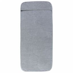 Berkfield Home Beach Towels 2 pcs Grey 75x200 cm Fabric 400 GSM - thumbnail 3