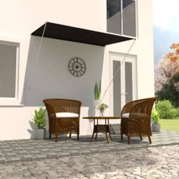 Berkfield Home Retractable Awning 200x150 cm Anthracite in Black - thumbnail 1