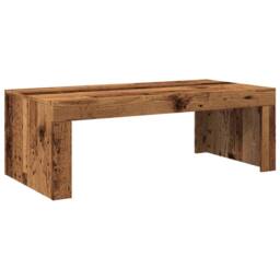 Berkfield Home Coffee Table Old Wood 102x50x35 cm Engineered Wood in Brown - Size: 102 x 50 x 35 cm - thumbnail 6