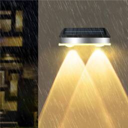 Obasyhig Outdoor Solar Waterproof Stainless Steel Wall Light - thumbnail 4