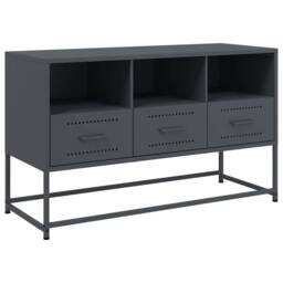 Berkfield Home TV Cabinet Anthracite 100.5x39x60.5 cm Steel in Dark Grey