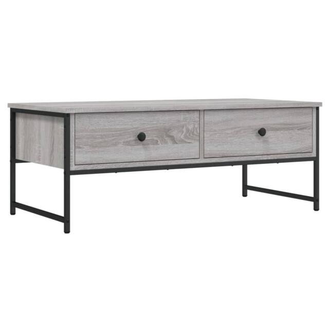 Berkfield Home Coffee Table Grey Sonoma 101x49x39.5 cm Engineered Wood - image 1