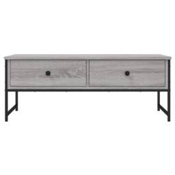 Berkfield Home Coffee Table Grey Sonoma 101x49x39.5 cm Engineered Wood - thumbnail 6