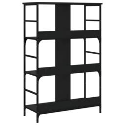 Berkfield Home Bookshelf Black 78.5x33x117.5 cm Engineered Wood - thumbnail 6