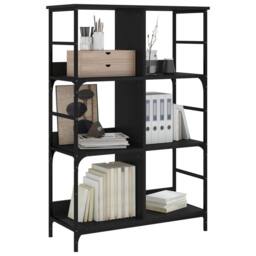 Berkfield Home Bookshelf Black 78.5x33x117.5 cm Engineered Wood - thumbnail 3