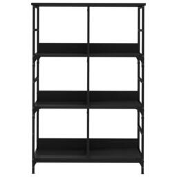 Berkfield Home Bookshelf Black 78.5x33x117.5 cm Engineered Wood - thumbnail 4