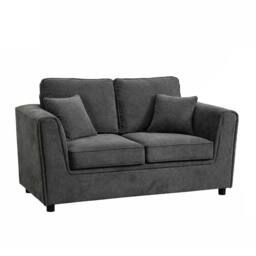Furnishings For Less UK Ascot Large 2 Seater Sofa Chenille Fabric Charcoal Couch - thumbnail 6