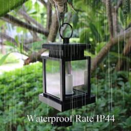 Havendro 3Pcs Solar LED Lantern Lights Waterproof Lawn Garden UK in Black - thumbnail 6