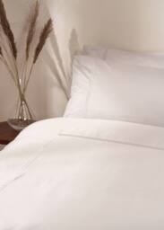 Truly Dove Grey Satin Stitch Bamboo Duvet Cover in Light Grey - Size: Super King - thumbnail 2