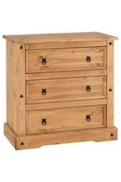 Seconique Corona 3 Drawer Chest in Natural - thumbnail 2