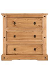 Seconique Corona 3 Drawer Chest in Natural - thumbnail 4