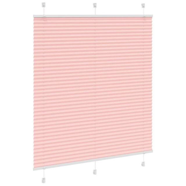 Berkfield Home Pleated Blind Pink 115x150 cm Fabric Width 114.4 cm Polyester - image 1