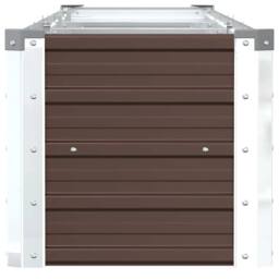 Berkfield Home Garden Raised Bed Galvanised Steel 320x40x45 cm Brown - Size: 320 x 40 x 45 cm - thumbnail 5