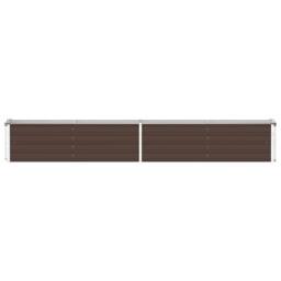 Berkfield Home Garden Raised Bed Galvanised Steel 320x40x45 cm Brown - Size: 320 x 40 x 45 cm - thumbnail 4