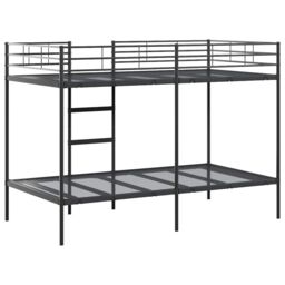 Berkfield Home Bunk Bed without Mattress Black 100x200 cm Steel - thumbnail 7