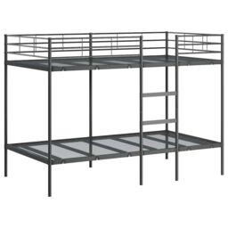 Berkfield Home Bunk Bed without Mattress Black 100x200 cm Steel - thumbnail 2