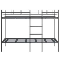 Berkfield Home Bunk Bed without Mattress Black 100x200 cm Steel - thumbnail 5