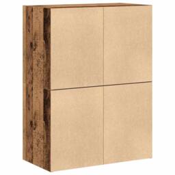 Berkfield Home Durable Cabinets with 2 Drawers 2 pcs Old Wood 60x31x40 cm Engine in Brown - Size: 60 x 31 x 40 cm - thumbnail 7