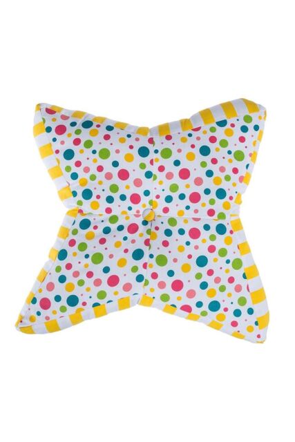 Homescapes Multi Polka Dots Star Floor Cushion - image 1