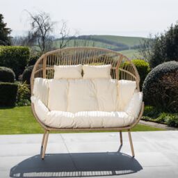 Artemis Home Cocona 2 Seat Standing Egg Chair in Cream - thumbnail 8