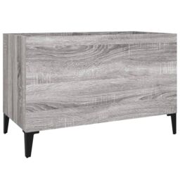 Berkfield Home Record Cabinet Grey Sonoma 74.5x38x48 cm Engineered Wood - thumbnail 2