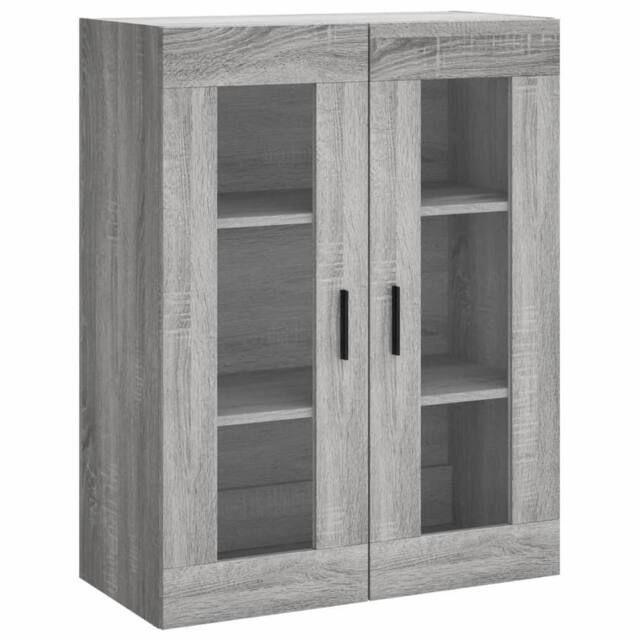 Berkfield Home Wall Mounted Cabinet Grey Sonoma 69.5x34x90 cm - image 1