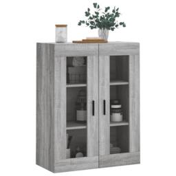 Berkfield Home Wall Mounted Cabinet Grey Sonoma 69.5x34x90 cm - thumbnail 4