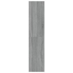 Berkfield Home Classic Book Cabinet/Room Divider Grey Sonoma 100x30x135 cm - Size: 100 x 30 x 135 cm - thumbnail 4