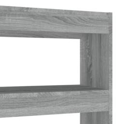 Berkfield Home Classic Book Cabinet/Room Divider Grey Sonoma 100x30x135 cm - Size: 100 x 30 x 135 cm - thumbnail 5