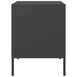 Berkfield Home Bedside Cabinets 2 pcs Black 36x39x50.5 cm Steel - thumbnail 5
